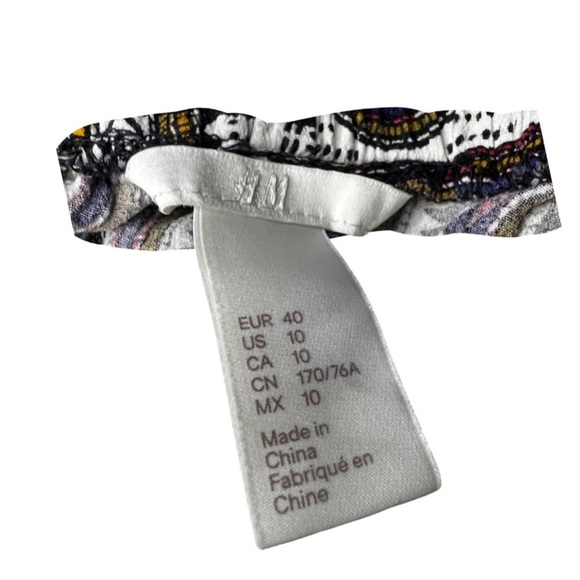 H&M Maxi viscose weave pattern with drawstring tassels and slit - Picture 7 of 7